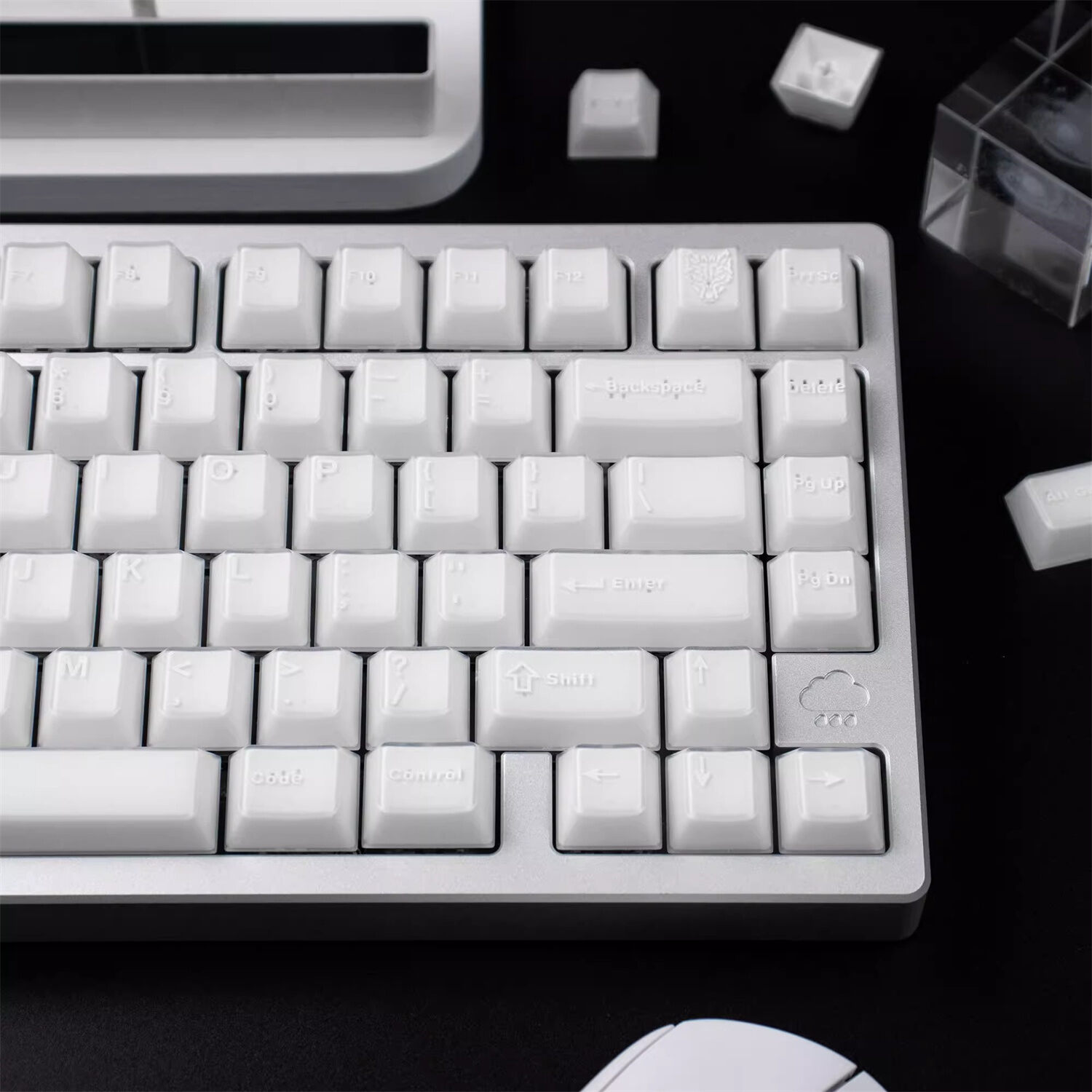 X-ray 104+10 Keycaps Set ABS Doubleshot Translucent Cherry Profile for ...