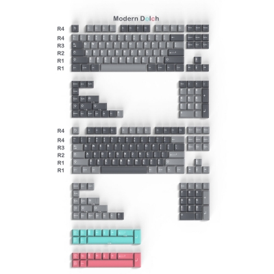 Modo GMK Style 264 Keys ABS Doubleshot Full Doubleshot Keycaps Set for ...