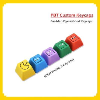 Mario / Pac-man ESC Replacement Keycaps OEM Profile PBT dye sublimation ...